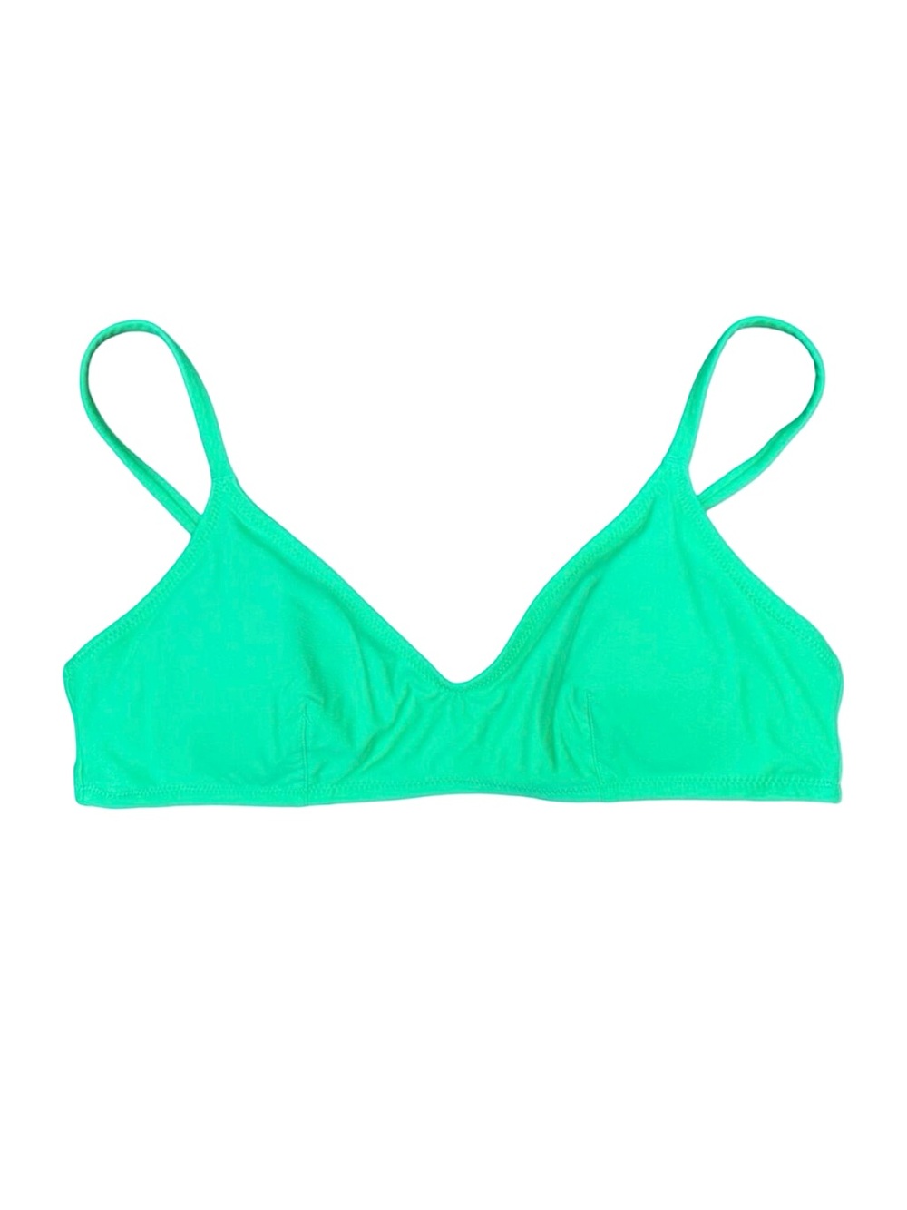 aerie Real Good V Scoop Bikini Top - Size Medium - Green